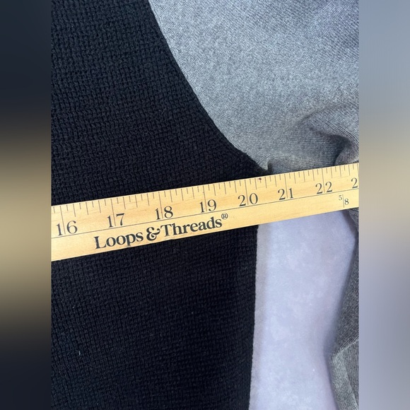 Mens Club  Monaco Cashmere Cotton Silk knit Cardigan Grey & Black M - Picture 8 of 9